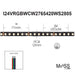 Moss LED Pixel FlexLED RGB+WW+CW Medium Frequency 24V spec diagram 71mm cut interval 84 LEDs per meter PCB 12mm bare wire