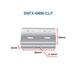 Moss LED slim neon FlexLED 6mm mounting clip technical drawing with dimensions 6mm x 10mm x 20mm
