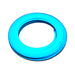 Moss LED SlimNeon FlexLED 12V Cyan coiled ring white background