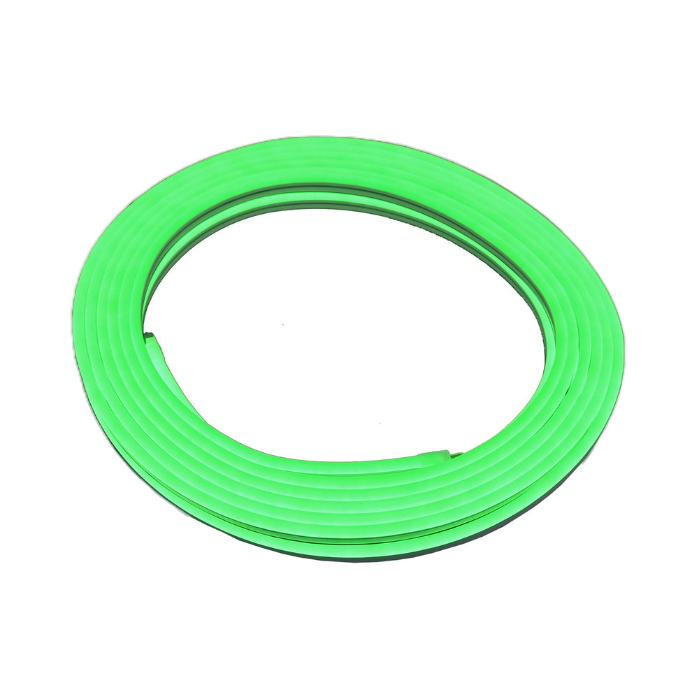 Moss LED SlimNeon FlexLED 12V Green coiled ring white background