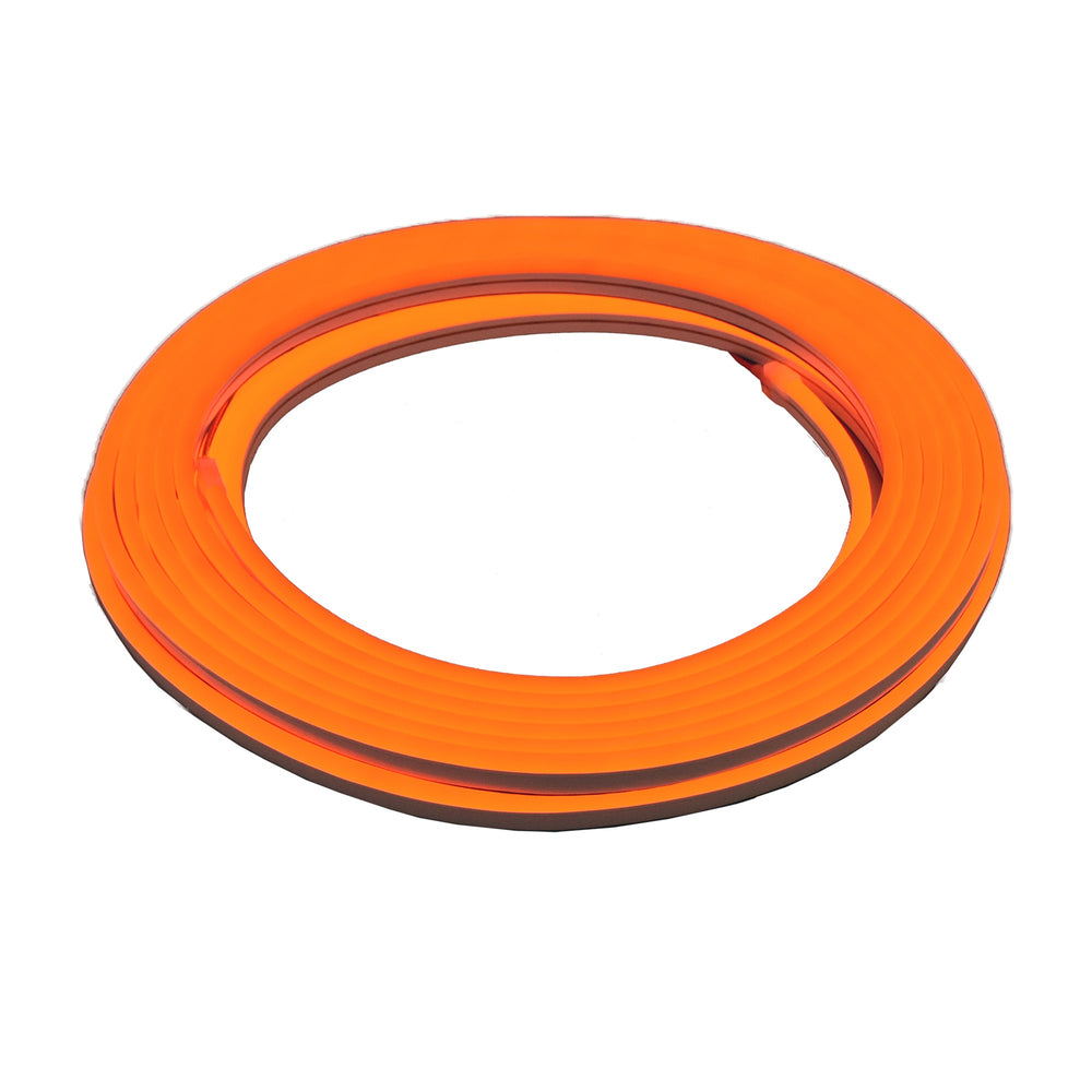 Moss LED SlimNeon FlexLED 12V Orange coiled ring white background