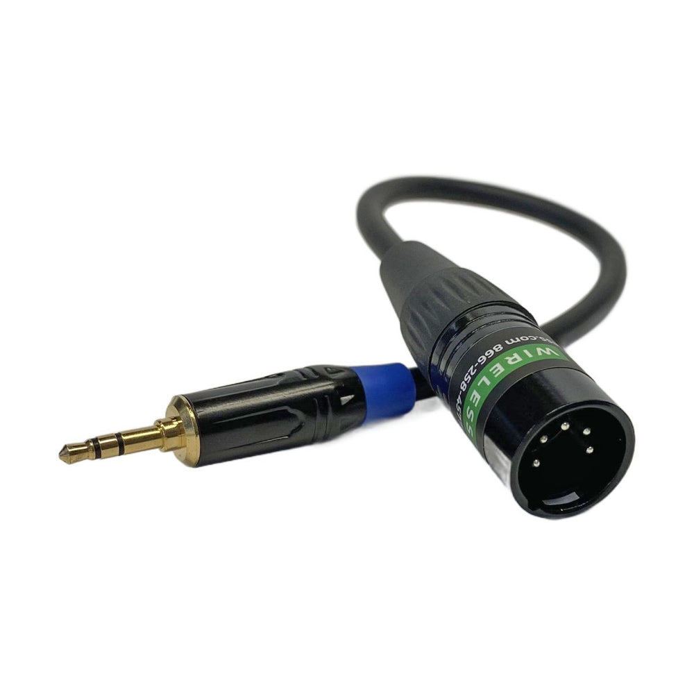 RC4 3.5mm Miniplug to 5-Pin XLR (Male) Adaptor Cable