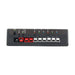 RC4 Wireless RC4Magic-900 Series 3 DMX6dim-500 high power 6-channel 42A wireless DMX dimmer front connector side showing Anderson Powerpole connectors plugged in DC IN black and red channels A through F gray status LEDs RFcon COP Func RFdata A B C D E F on black housing on white background