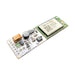 RC4 Wireless LumenDimPixMicro wireless DMX pixel driver angled view showing bare circuit board with CRMX TiMo RX RDM module surface mount components and solder pads on white background