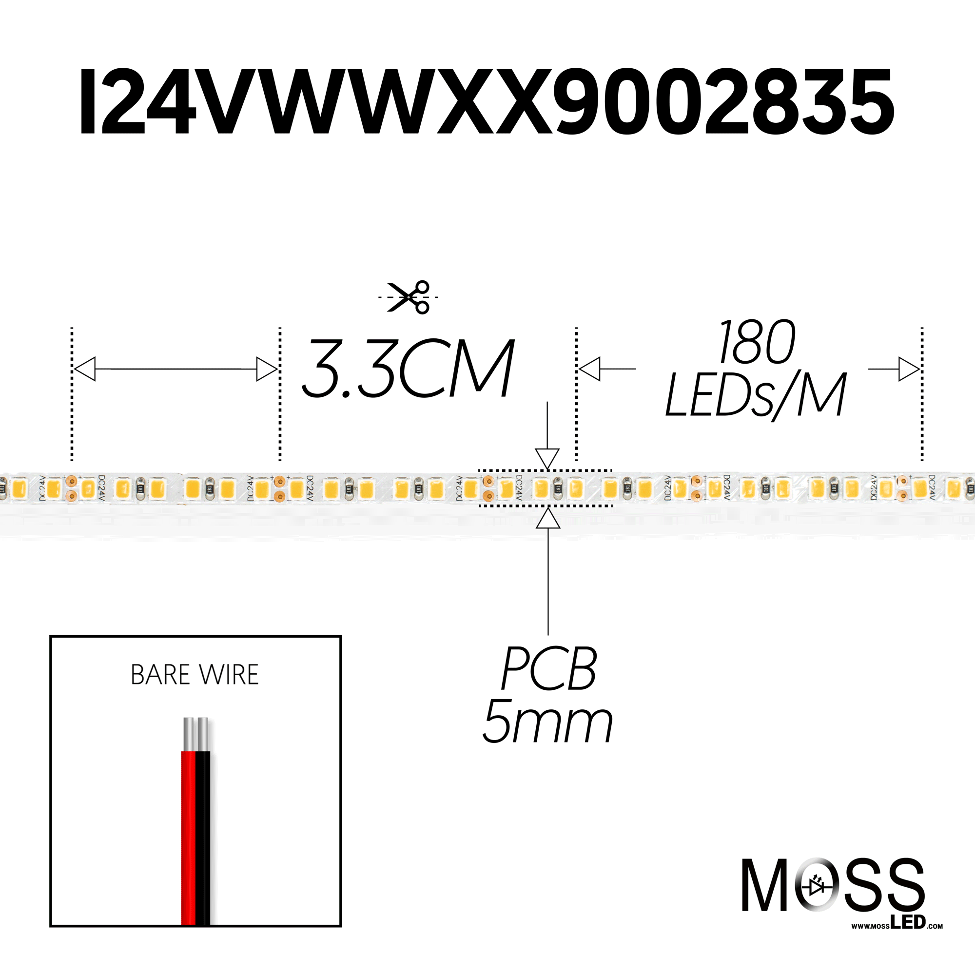 FlexLEDslim 180 White 24V