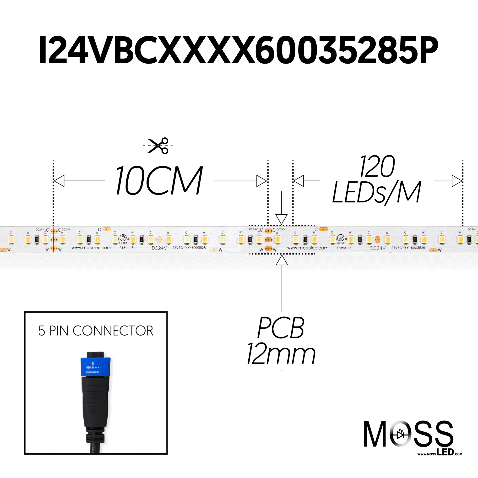 FlexLED Bi-Colour 2700K - 5600K 24v (CCT Adjustable)