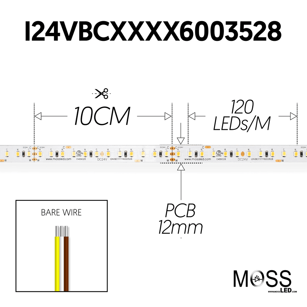 FlexLED Bi-Colour 3000K - 5600K 24v (CCT Adjustable)