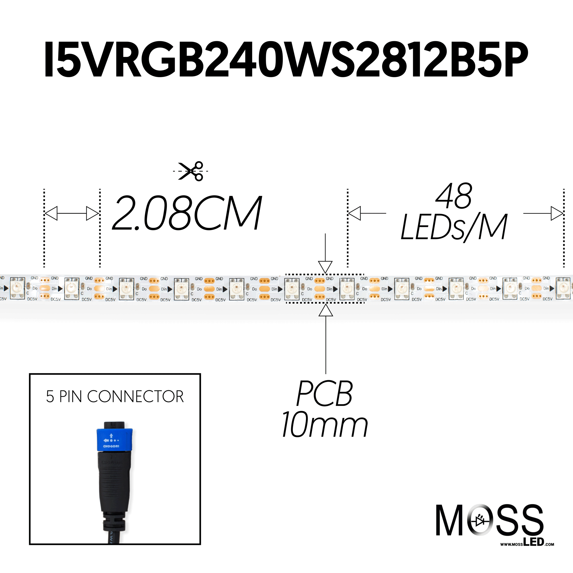 Pixel FlexLED 5V RGB Low Frequency