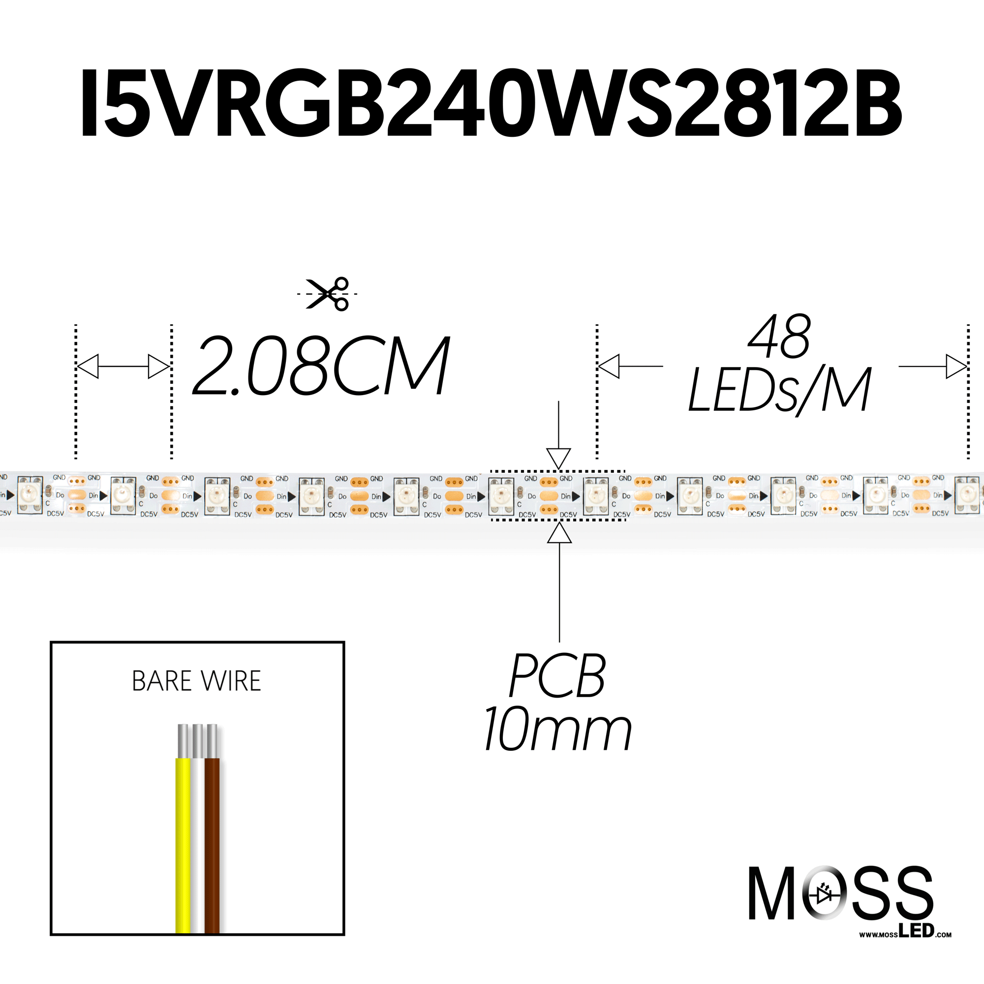 Pixel FlexLED 5V RGB Low Frequency