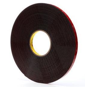 3M VHB 5952 high tack double-sided acrylic foam tape black roll 36 yards for permanent bonding of LED strip lights to plastics and powder coated surfaces