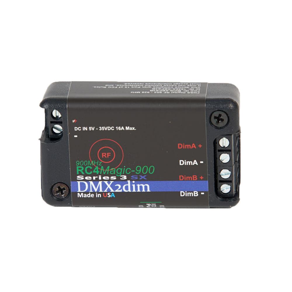 RC4M-900SX DMX2dim 2-Channel Wireless Dimmer
