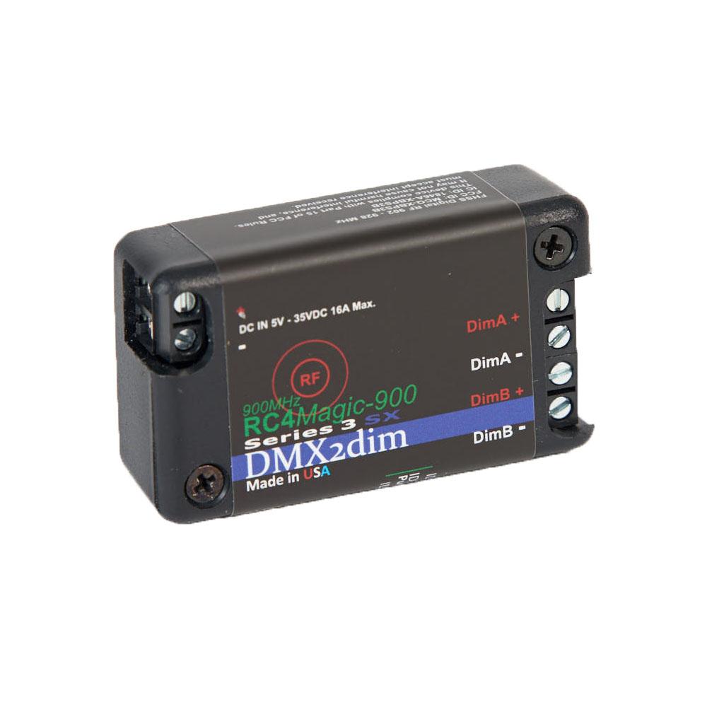 RC4M-900SX DMX2dim 2-Channel Wireless Dimmer