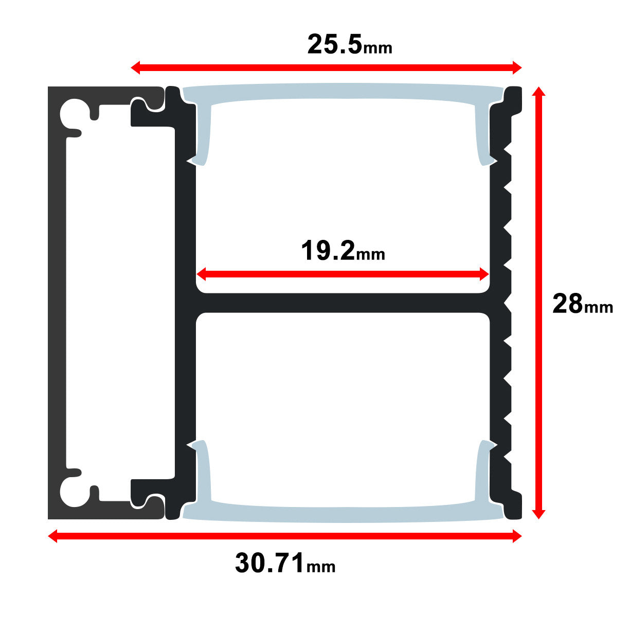 Aluminum Channel - MOSS-ALQ-3028