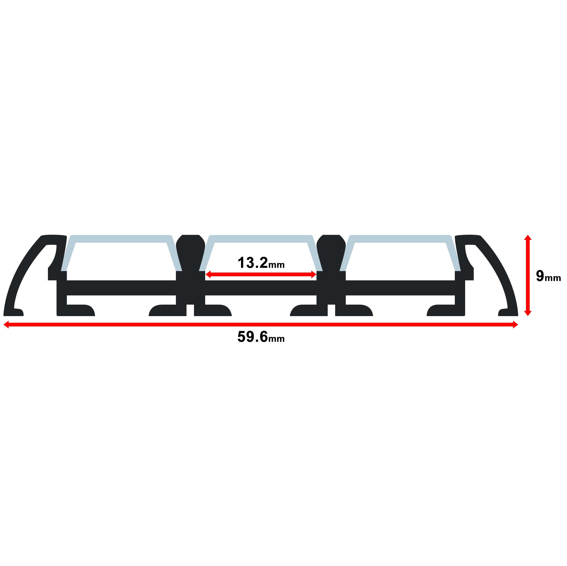 Aluminum Channel - MOSS-ALM-6009