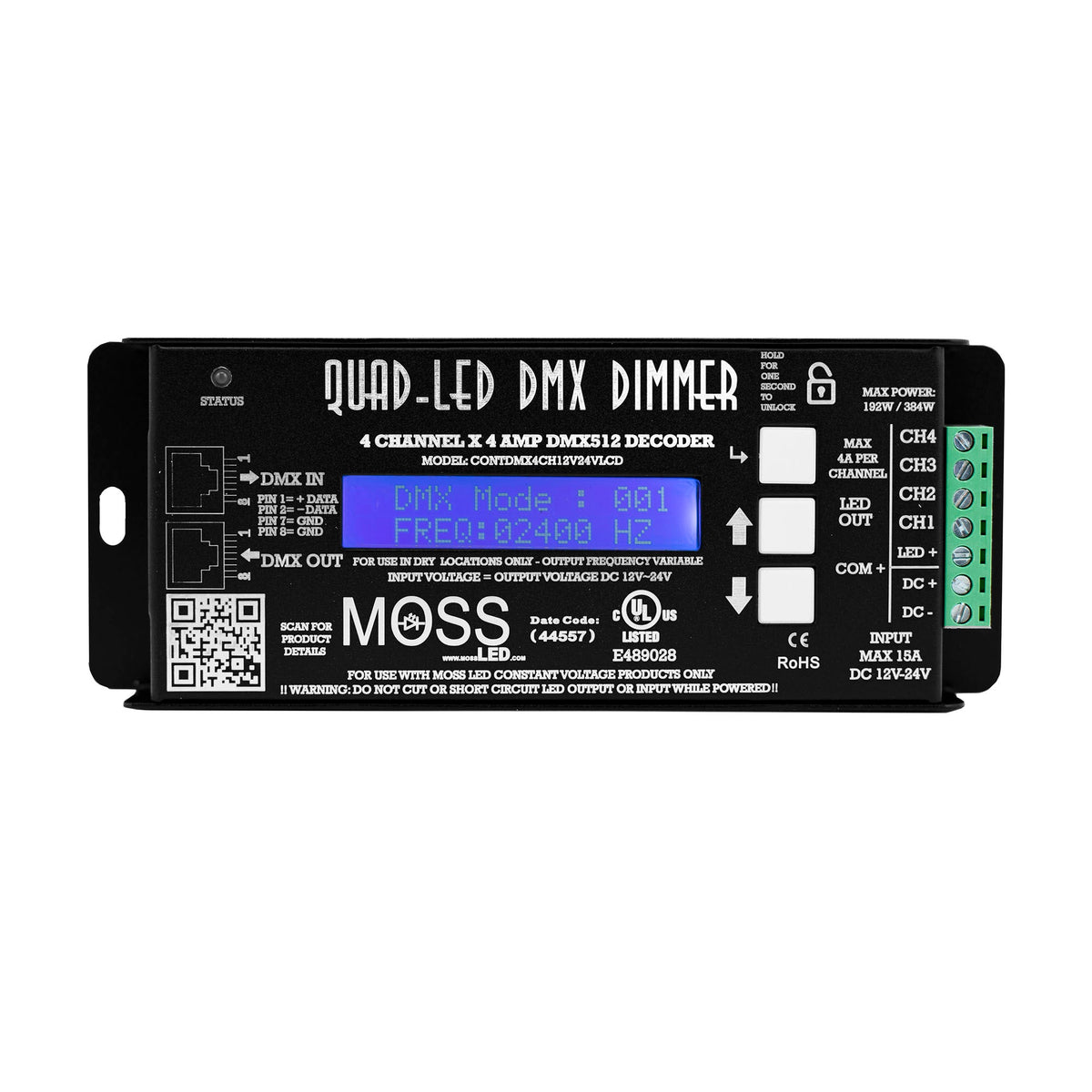 Quad-LED DMX - 4 Channel Dimmer — Moss LED