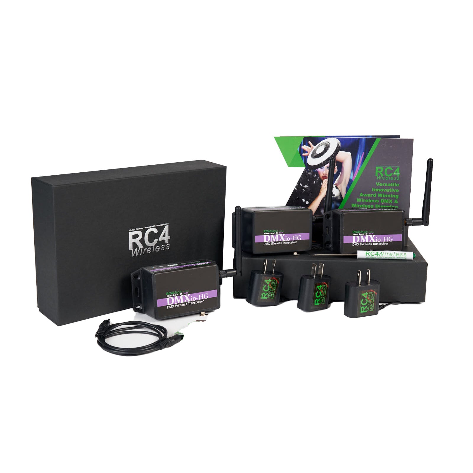 RC4Magic S3 2.4GHz Wireless DMX Starter Kit : Model P30000