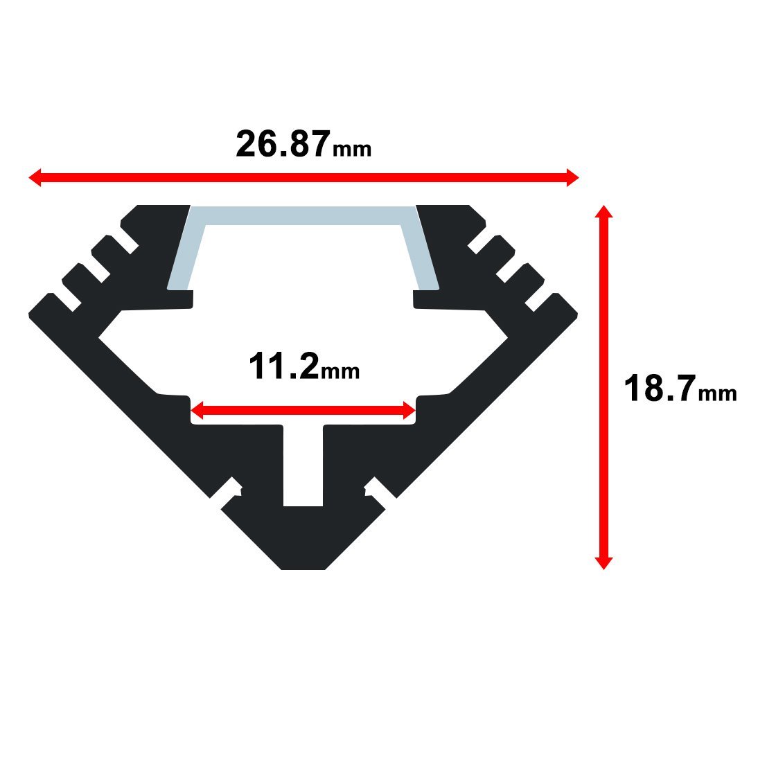 MOSS-ALM-1919 Channel Only - 2.44 Meter