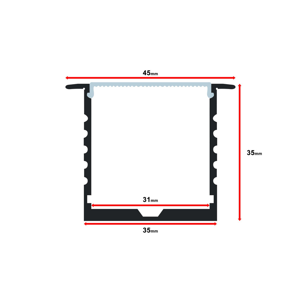 MOSS-ALM-3535B End Cap - Closed