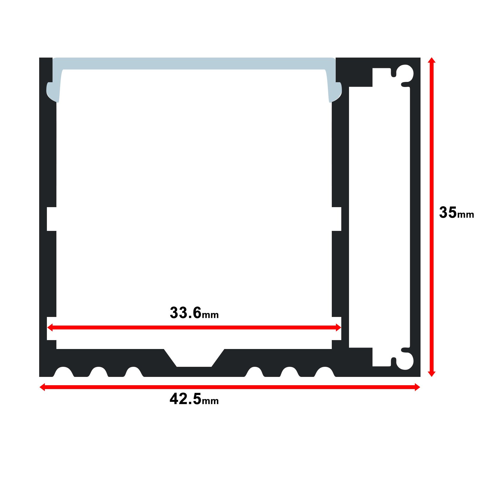 MOSS-ALM-4335 Mounting Channel