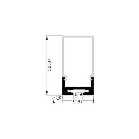 MOSS-ALM-T2119C End Cap - With Hole