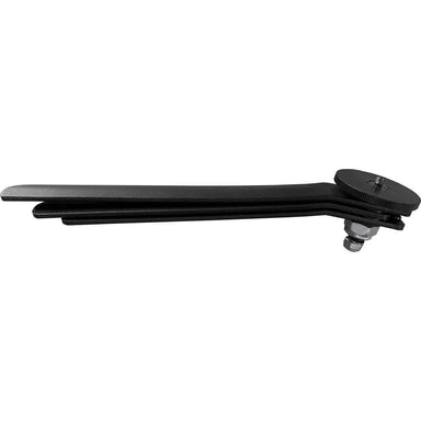 Astera AX1 STD2 folding flat stand accessory side profile view showing black compact collapsible tripod base with ball joint mounting adapter for positioning Astera AX1 PixelTube LED lights on flat surfaces on white background