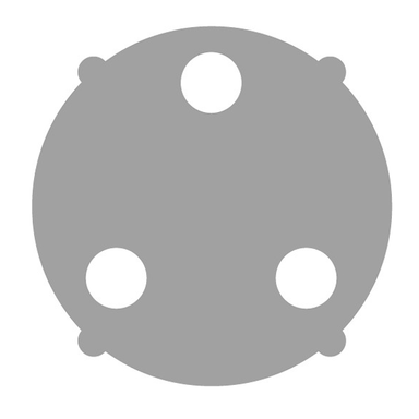Astera AX3 LightDrop 120 degree flood filter disc for wide beam spread LED lighting accessory
