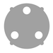 Astera AX3 LightDrop 120 degree flood filter disc for wide beam spread LED lighting accessory