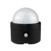 Astera AX3 Lightdrop with white dome diffuser attached on charging base with power button