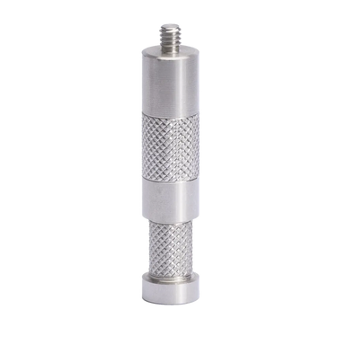 Astera BabyPin with 1/4 inch thread aluminum knurled grip mounting accessory for grip heads on transparent background