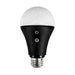 Astera Black NYX Bulb LED E27 screw base frosted dome power button white background