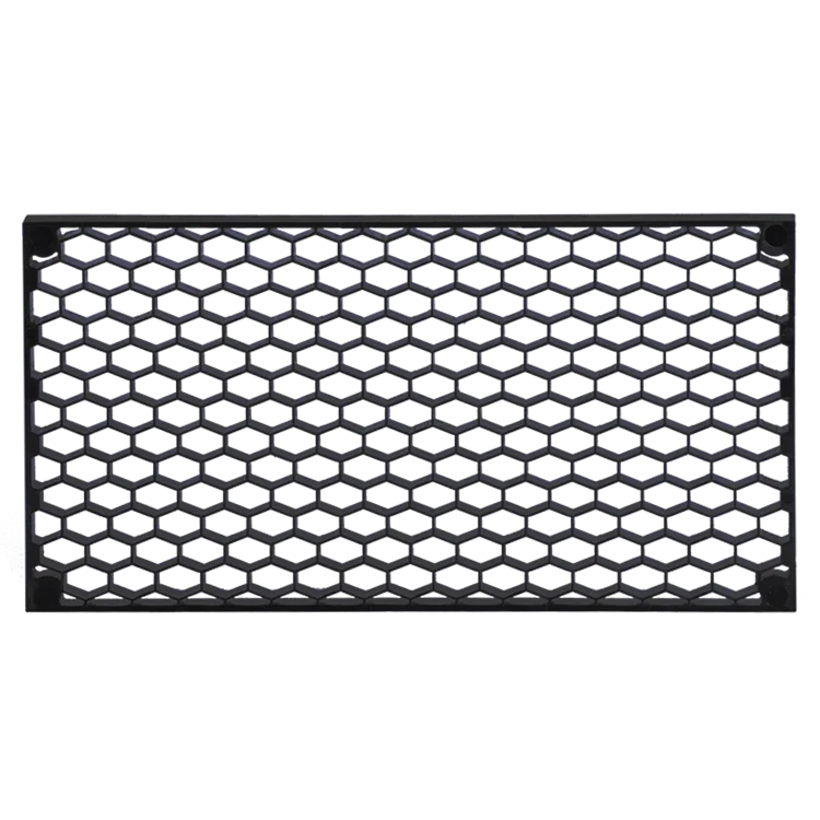 Astera EggCrate 40 for HydraPanel honeycomb grid 40 degree beam control metal frame magnetic mounts transparent background