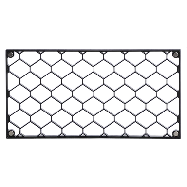 Astera EggCrate 60 for HydraPanel honeycomb grid 60 degree beam control polymer and metal frame with magnetic mounting points transparent background