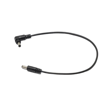 Astera FP1 single charging data cable for Titan Tube PowerBox black DC barrel connectors male-to-male 14.6 inch cable transparent background