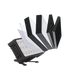 Astera FP6 HydraPanel with all modifier accessories fanned out in circular arrangement showing diffusion sheets honeycomb grids FlexBase and ConnectorPlate around base unit on transparent background