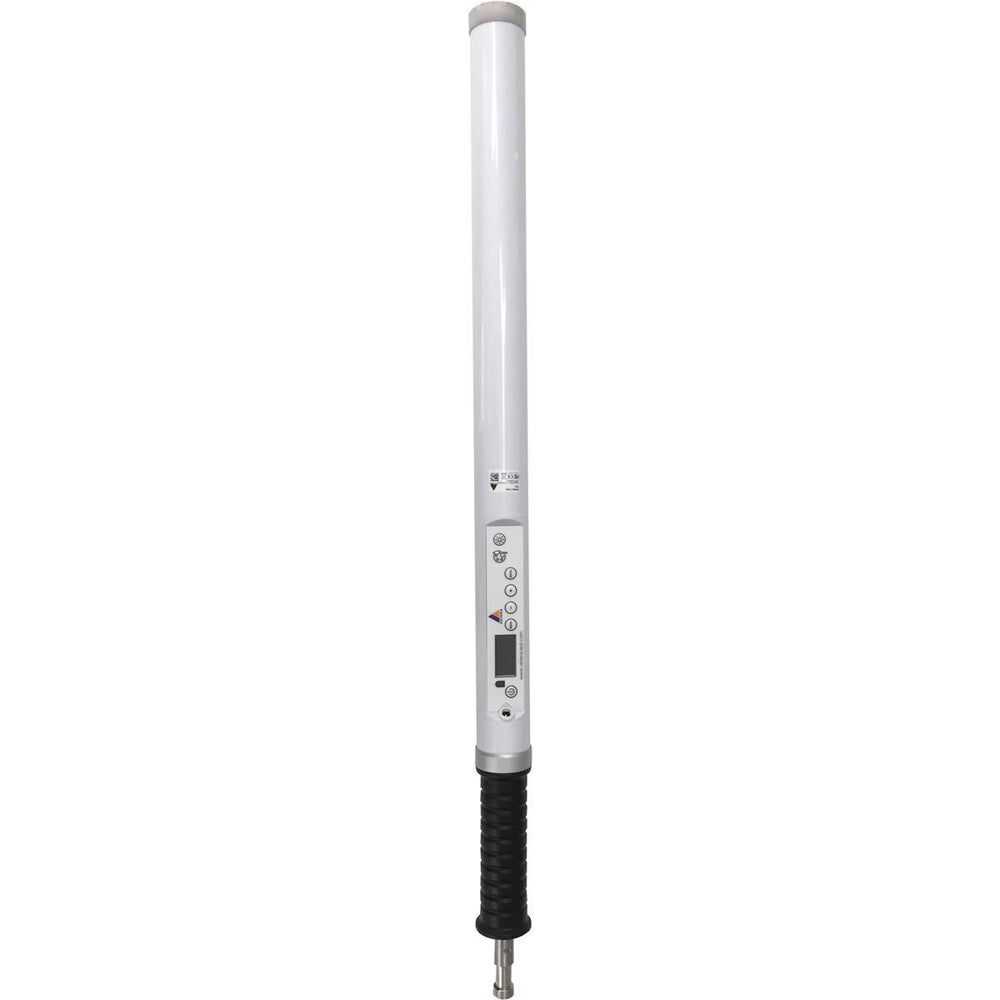 Astera Helios tube with handle attached full assembly showing controls and baby pin
