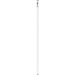 Astera Hyperion FP3 single LED tube light full length vertical profile view showing slim white cylindrical tube with end cap connector for professional film and event lighting on white background
