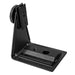 Astera PB15 PixelBrick BrickBracket L-shaped adjustable tilt mounting bracket accessory black metal with knurled locking knob and base plate for positioning PixelBrick LED lights on white background