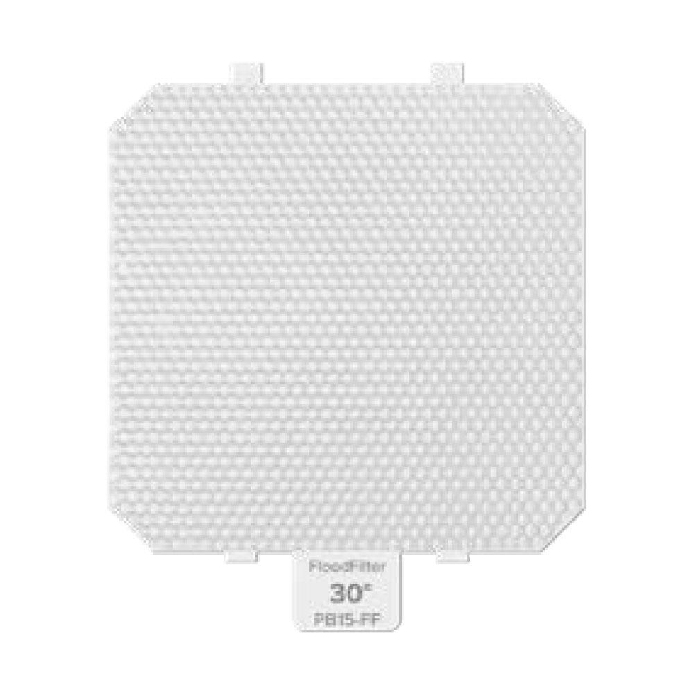 Astera PB15 PixelBrick FloodFilter 30 degree diffusion panel accessory translucent honeycomb texture snap-on light modifier for beam spread control on white background