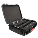 Astera PowerStation Charging Case open black eight slot charging pins dividers red latch transparent background