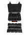 Astera PowerStation Charging Case open empty both layers top tray bottom compartment red latch transparent background