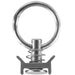 Astera PowerStation hanger for NYX Bulb silver metal ring with spring clip and stud fitting for airline track mounting on white background