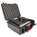 Astera Single unit case for HydraPanel open packed with panel accessories egg crate foam red latch transparent background