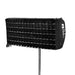 Astera SNAPGRID 40 degree light control grid mounted on stand for AX1 and Titan Tube 4 by 2 feet angled view