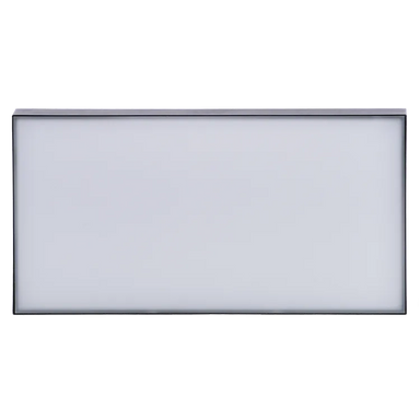 Astera SoftFrame 100 diffusion frame for HydraPanel rectangular white frosted diffusion panel in silver frame 100 degree beam angle transparent background