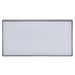 Astera SoftFrame 100 diffusion frame for HydraPanel rectangular white frosted diffusion panel in silver frame 100 degree beam angle transparent background