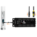 Astera Titan Tube Power Box overview showing Titan Tube connected to power box with cable routing and connection diagram