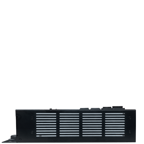 Astera Titan Tube Power Box top rear view showing ventilation grilles and cooling system black metal housing