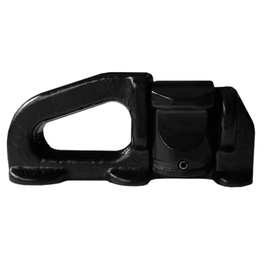 Astera TrackHanger black double-stud fitting rigging accessory for AX2 and Airline track mount on transparent background