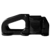 Astera TrackHanger black double-stud fitting rigging accessory for AX2 and Airline track mount on transparent background
