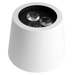 Astera Volcano Cover White for AX5 TriplePAR set of 8 white metal cover with three LED lenses visible top view on transparent background